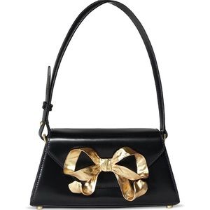 Self-Portrait Black Bow Mini Envelope Bag $495
